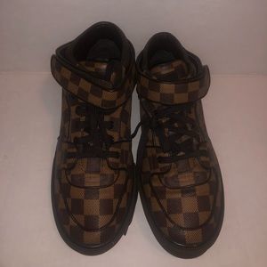 Authentic L V  Damier Ebene Alcapulco High Tops